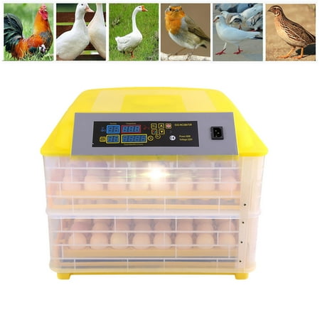 Egg Incubator, 96 Fully Automatic Incubator for Chicken Eggs, Poultry Hatcher for Chickens Ducks Goose Birds