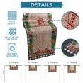 thumbnail image 6 of Grey Plaid Christmas Table Runner 90 Inches Long Farmhouse Dress Scarves, Xmas Snowflake Botanical Poinsettia Wooden Dining Tablerunner for Coffee Table/Kitchen Island/Party Décor, 13" x 90", 6 of 8