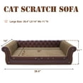 thumbnail image 5 of COOZMENT Cat Scratching Couch,Sofa Shaped Thick Cat Scratching Cardboard,Cat Lounge Bed for Indoor Cat Rest&Play,Cat Sofa Scratcher Pad (39.4" L X 14" W X 11" H), 5 of 5