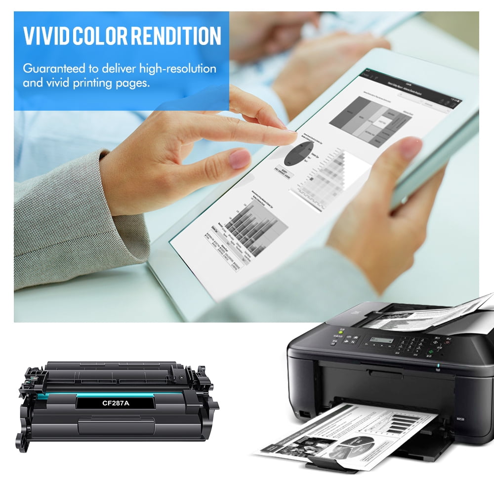 Compatible for 87A Toner Cartridge 87A CF287A M501dn 87X CF287X Laserjet Pro M501dn M501n M506dn M506n M527dn M506x M527f M506 M501 M527 M527c M527z M506dh Black Printer Ink 2-Pack