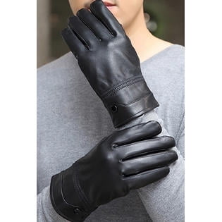 mens thick leather gloves