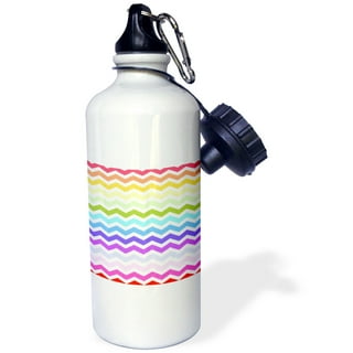 Camp Kid Water Bottle- Cream Rainbows