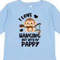 thumbnail image 4 of Inktastic Monkey I Love Hanging out with My Pappy Boys or Girls Long Sleeve Toddler T-Shirt, 4 of 5