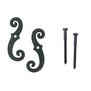 Pig tail curl hook stainless steel with wood screw lag thread