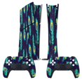 thumbnail image 2 of Peacock Feather PS5/PS5 Slim Digital Disc Skin Sticker For Console And Controller Skins, 2 of 7
