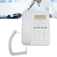 thumbnail image 1 of Teléfono Fijo Con Cable, Teléfono Con Cable Identificador De Llamadas Portátil En Inglés 5 Niveles Brillo LCD Elegante Para El Hogar, 1 of 7