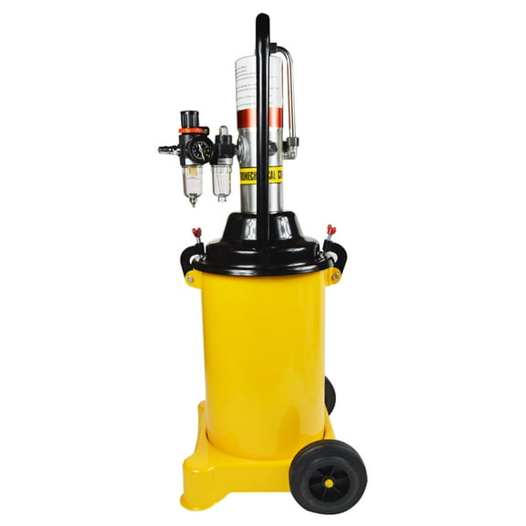 INTBUYING 3 Gallon Pneumatic Compressed Air Grease Pump/Gun High Pressure Lubricator Lubricating Oil Filling