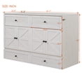 thumbnail image 4 of Murphy Bed Queen Size, Cabinet Bed with Charging Station Large Storage Drawer for Home Office or Small Room, Hideaway Bed Full Foldable Platform Bed,  White, 4 of 8