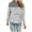 Gray, variant on Fmbrln Womens Casual Fleece Hoodie Long Sleeve Gradient Print Hooded Sweatshirts Fall Winter Warm Pullover Tops with Pockets Dark Blue S