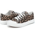 thumbnail image 4 of JENN ARDOR Women's Canvas Sneakers Low Top Shoes Clearance Women Shoes Leopard Print Size 7, 4 of 9