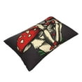 thumbnail image 3 of Balery Red Mushrooms, Hand Painted Mushrooms Pillow Covers,Bed Pilowcases,Reversible Plush Throw Pillow Covers End Pillow Encasement,Pillow Case - 16"X24", 3 of 9