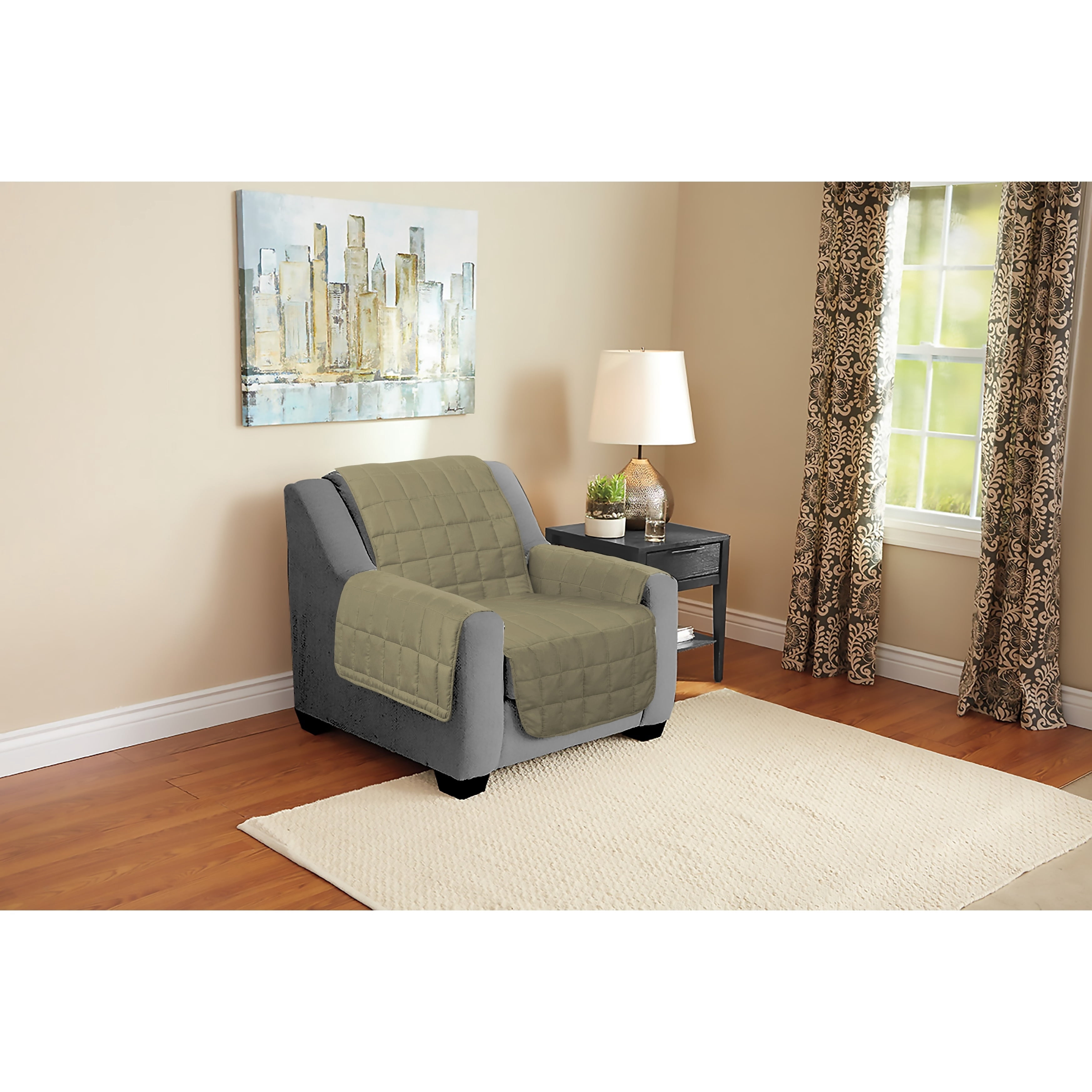 Furniture Protector Chair Suede Gray