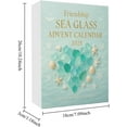 thumbnail image 3 of Virelaxpo 2025 Sea Glass Friendship Advent Calendar with 24 Acrylic Ornaments and Pendant - Holiday Countdown Decor for Family and Friends Bonding, 3 of 7