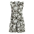 thumbnail image 5 of Time and Tru Women’s and Women’s Plus Flutter Sleeve Cotton Mini Dress, Sizes XS-4X, 5 of 6