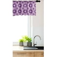 thumbnail image 3 of Ambesonne Geometric Window Valance, Circular Lines Rings, 54" X 12", Purple, 3 of 3