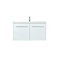 thumbnail image 3 of Elegant Decor Penn 36" Aluminum Alloy MDF Single Bathroom Vanity in White, 3 of 8