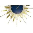 thumbnail image 2 of Three Star Import & Export YC1210 27 in. Round Gold Spiked Wall Clock, 2 of 4