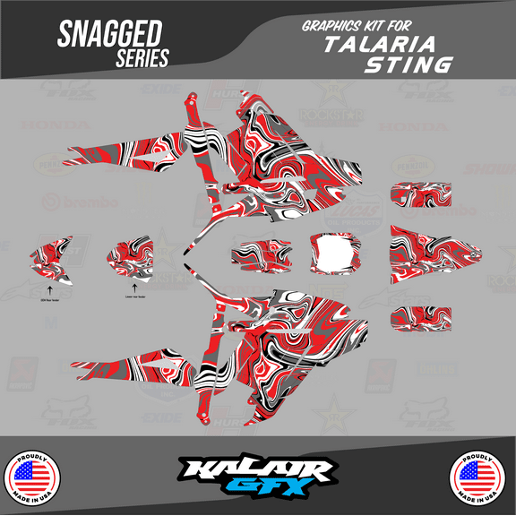 Kalair GFX Graphics Kit for Talaria Sting Electric Bike (All Years) Snagged Series