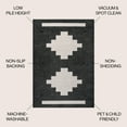 thumbnail image 4 of JONATHAN Y WASHABLE 3 x 5 Area Rug, Adriel Geometric Medallion - Black/Cream, WSH111A-3, 4 of 10