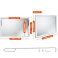 thumbnail image 6 of KFFKFF 72"L x 48"W Concession Stand Serving Window Food Truck Service Awning, 6 of 7
