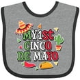 thumbnail image 3 of Inktastic My 1st Cinco De Mayo with Sombrero Red Chili Pepper Taco and Cactus Boys or Girls Baby Bib, 3 of 4