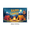 2A, variant on Outdoor Adventure Banner Happy Camper Tent Design Campfire Scene Decorative for Hiking Climbing Trekking
