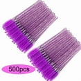 thumbnail image 4 of 50/100/300/500pcs Eyebrow Eyelash Brushes Eyelash Spoolies Mascara Wands Applicator for Eyelash Extension Makeup Tool, 4 of 10