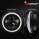 thumbnail image 3 of Faro Led 7 Pulgadas H4 Jeep Vocho Auto Moto Drl Aro De Ángel, 3 of 6