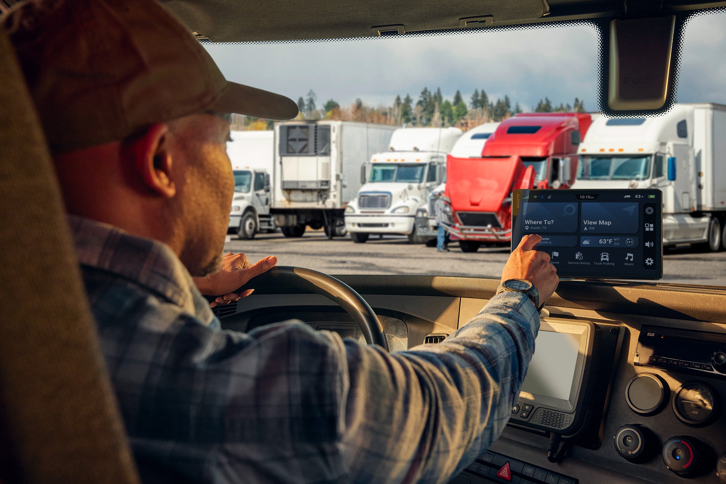 Garmin Dezl OTR620 GPS Truck Navigator 6" Display Touchscreen, Commercial GPS Navigation for Semi-Truck Drivers with 32GB SD Memory Card + dēzl Headset 110 Premium Trucking Headset + More