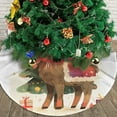 thumbnail image 4 of Christmas Tree Skirt 36" Merry Christmas Deer Holiday Decor (21) Xmas Tree Skirts Mat for New Year Holiday Christmas Party Decorations, 4 of 5