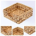 thumbnail image 2 of Unique Bargains 1 Pc Wicker Basket for Organizing Brown 7.1*7.1*2.8in, 2 of 6
