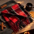 thumbnail image 4 of Yaoyar Men's Plush Scarf, Soft Warm Neck Wrap for Winter Cold Weather Comfort, 4 of 5