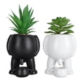 thumbnail image 2 of prosthetic Succulent Plant Pot, Potted Artificial Succulent Peeing Design  for Office, 2 of 7