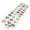 Multicolor, variant on Colorful Monsters 2'x6' Runner Rugs for Hallway Kitchen Bedside Non Slip Washable, Abstract Cartoon Cute Artistic Funny Entryway Rug Runners with Rubber Backing, Long Carpet Runner for Laundry Room