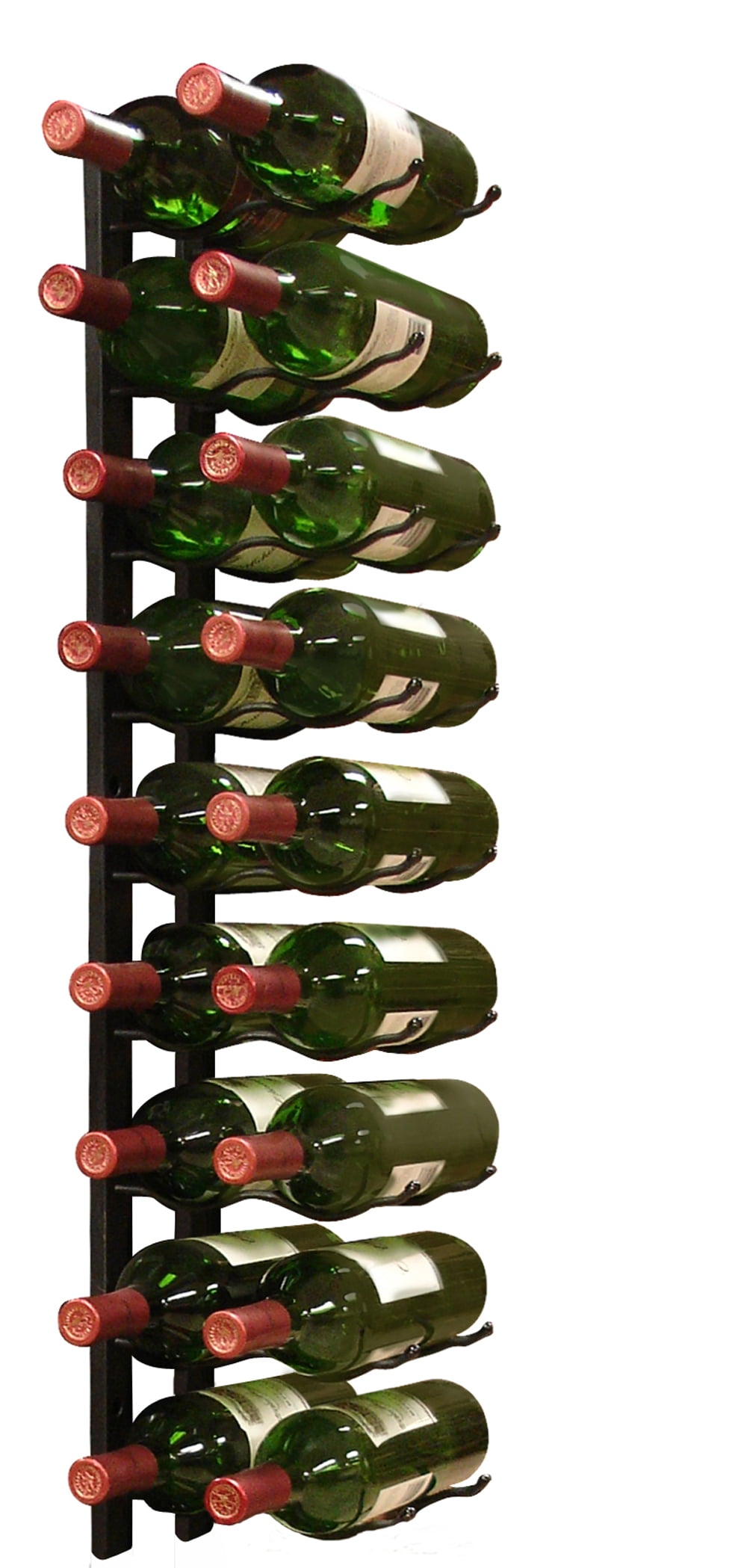 18Bottle Epic Metal Wine Rack (Black)