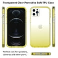 thumbnail image 2 of iPhone 12 Case, iPhone 12 Pro Case, and [2 x Tempered Glass Screen Protector] Crystal Clear Cover with Reinforced Corner Bumper Slim Flexible TPU Phone Case for iPhone 12/12 Pro 6.1 inch ,Yellow, 2 of 8