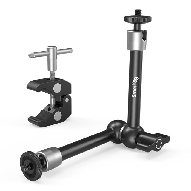 Pinza SMALLRIG con rosca de 1/4 y 3/8 y brazo ajustable de 25 cm