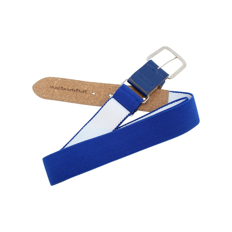 3314 Standard Baseball/softball Athletic Stretch Belt, Royal TCK Leather Sports Belt: Pro-Style Uniform Belt for Baseball  main image 2