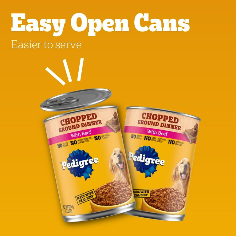 Pedigree Chopped Ground Dinner Beef, Gravy Style Wet Dog