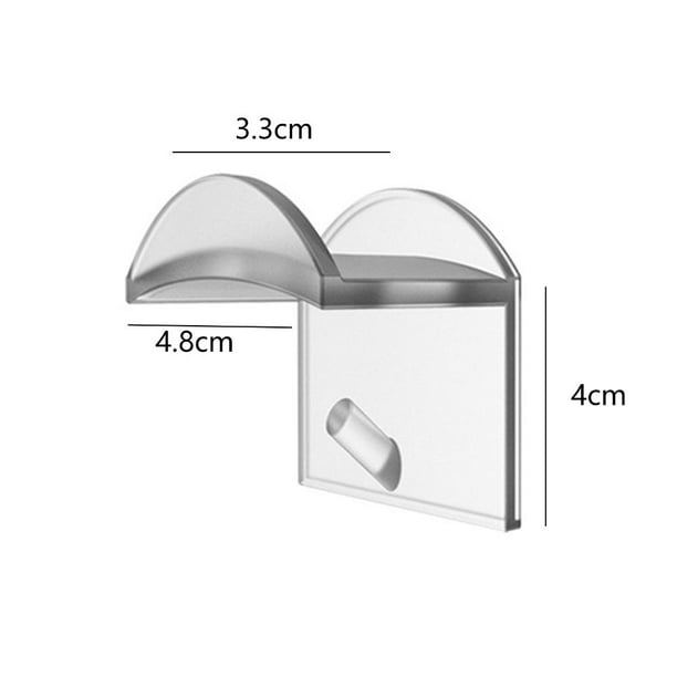 Organizador 10 ganchos adhesivos transparentes para sombreros perchas modernas para gorras de béisbol. Sywqhk Libre de BPA