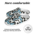 thumbnail image 6 of Fotbe Football Soccer Ball Pattern Women's Fuzzy Curly Fur Memory Foam Loafer Slippers Indoor Outdoor Slippers Winter Home Shoes-46/47, 6 of 7