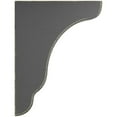 thumbnail image 3 of 1 3/4"W x 7 1/4"D x 9 1/2"H Plymouth Wood Vintage Decor Bracket, Black, 3 of 6