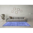 thumbnail image 3 of Ahgly Company Machine Washable Indoor Round Oriental Blue Asian Inspired Area Rugs, 8' Round, 3 of 4