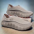 thumbnail image 3 of Men's Slip‑on Perforated Platform Casual Shoes, Soft Upper Daily Footwear for Walking and Casual Outings, 3 of 8