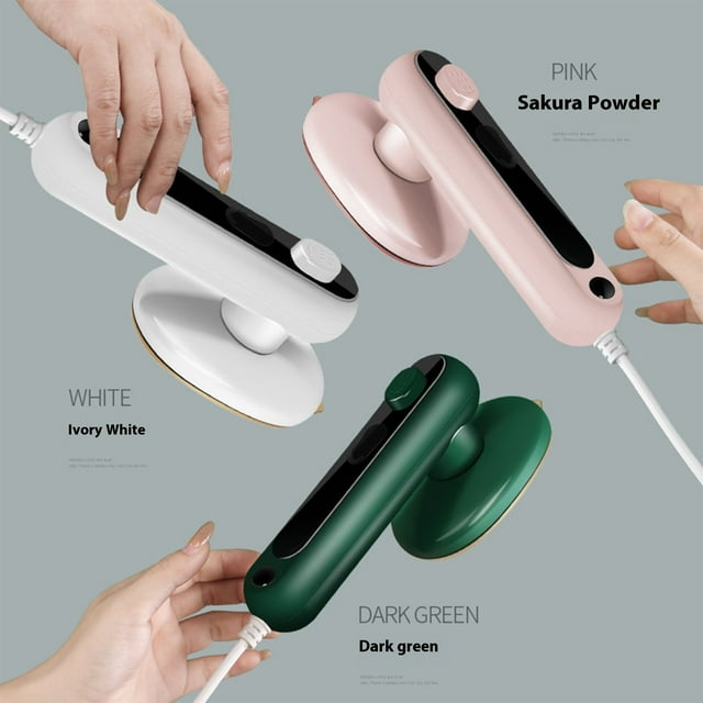 Zenithome Défroisseur à Vêtements Portatif Élégant, Compact et Puissant 32 W, Couleur Aqua, Toucher Lisse, Chauffe Rapide, Repassage Humide et à Sec, pour la Maison, les Voyages et l'Extérieur 7.87 Po X 2.76 Po X 4.53 Po