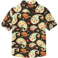 thumbnail image 2 of SSLR Big Boys Hawaiian Shirt 100% Cotton Short Sleeve Casual Button Down Shirts, 2 of 7