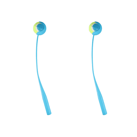 Ball Launchers with Tennis Balls - Blue Dog Training Tools Fetching 21x4x2 in. Fun Park Outside