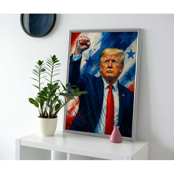 Donald Trump Fist Poster or Canvas Wall Art