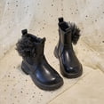 thumbnail image 5 of Girls Short Boots Fall Winter Versatile Stylish Cute Floral Girl Boots, 5 of 9