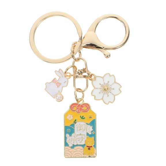Cute Japanese Design Keychain as Bag Charm or Key Ring with Durable Zinc Alloy Material Multi Color